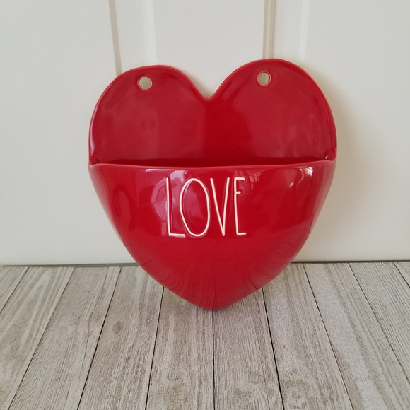 Rae Dunn Accessories - Rae Dunn LOVE Red Heart Hanging Planter